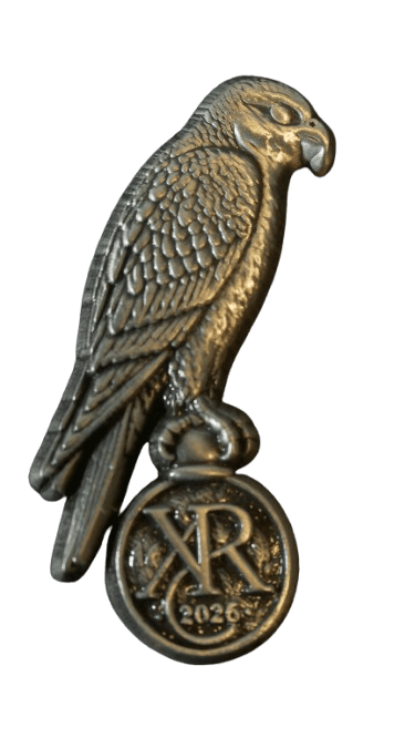 Xaviers Reviews falcon lapel pin